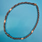Elegante Vintage-Kette mit Hämatit-Perlen und Naturperlen-Akzenten