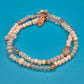 Boho-Chic Wickelarmband mit Naturstein-Akzenten und Perlen