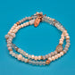 Boho-Chic Wickelarmband mit Naturstein-Akzenten und Perlen