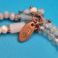 Boho-Chic Wickelarmband mit Naturstein-Akzenten und Perlen