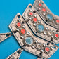 Vintage Statement-Kette im Ethno-Stil mit Korallen- und Türkis-Akzenten