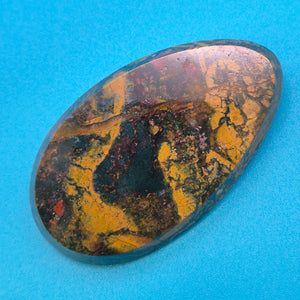 Vintage Jaspis Cabochon Anhänger in Erdtönen – Einzigartiges Unikat