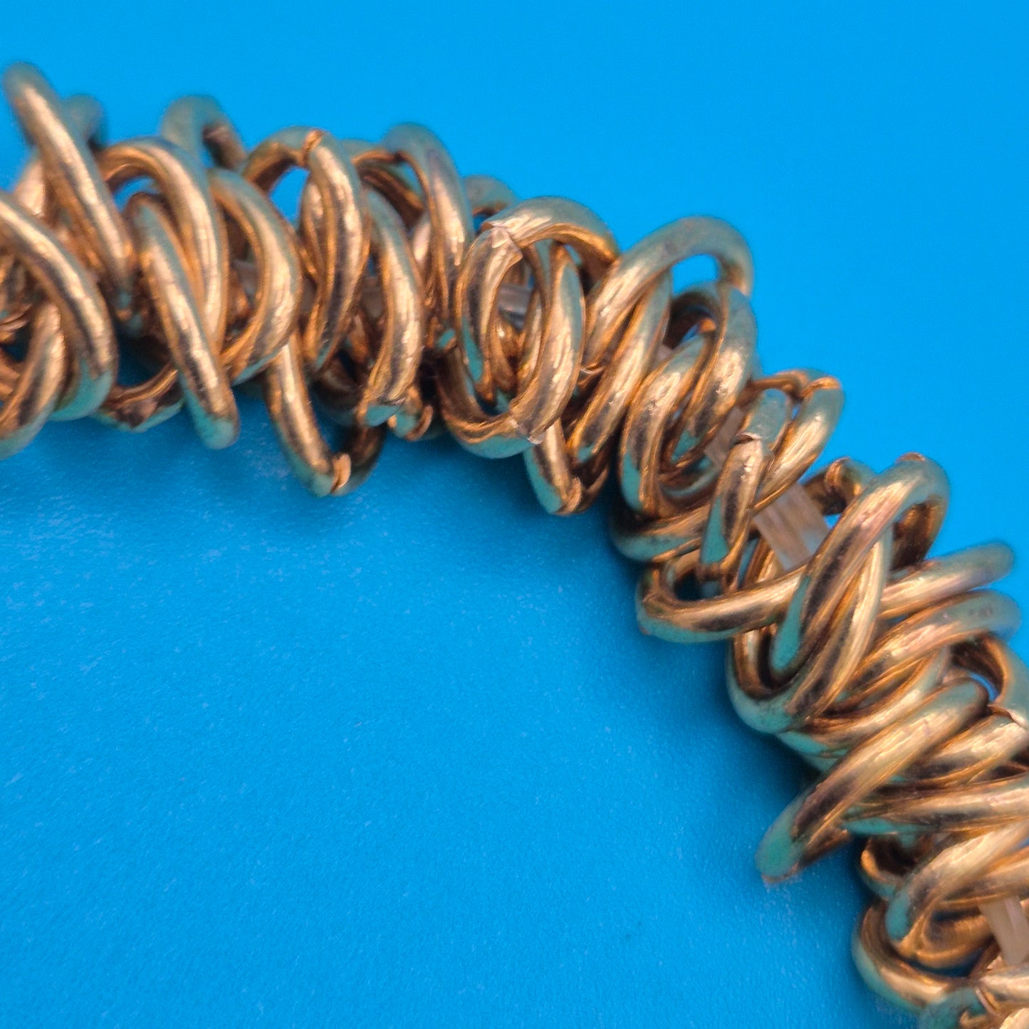 Vintage Statement-Armband mit Charms Mond Herz Edelsteine Goldton