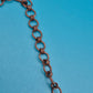 Antike orientalische Statement-Kette mit blauem Cabochon und Filigran-Elementen