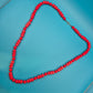 Vintage Kette Rote Perlen Design Statement-Halskette