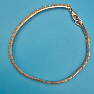 Klassisches flaches Gliederarmband in Roségold-Optik