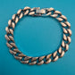 Klassisches silberfarbenes Gliederarmband im zeitlosen Design
