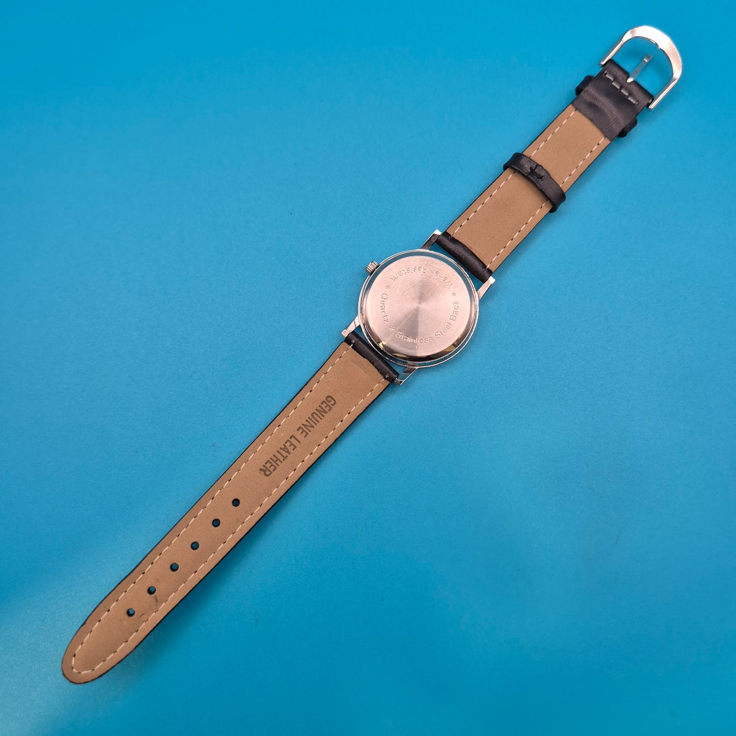 Vintage Armbanduhr Bodensee Design mit Lederarmband