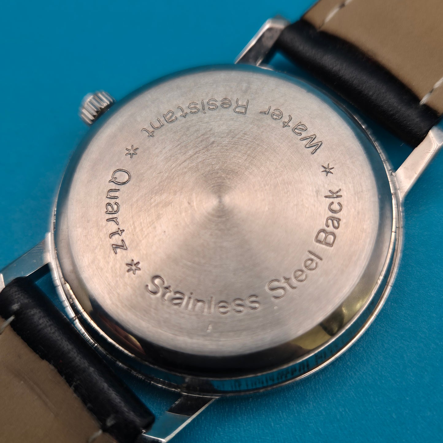 Vintage Armbanduhr Bodensee Design mit Lederarmband