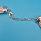 Vintage Statement-Kette mit Emaille-Elementen und Strasssteinen