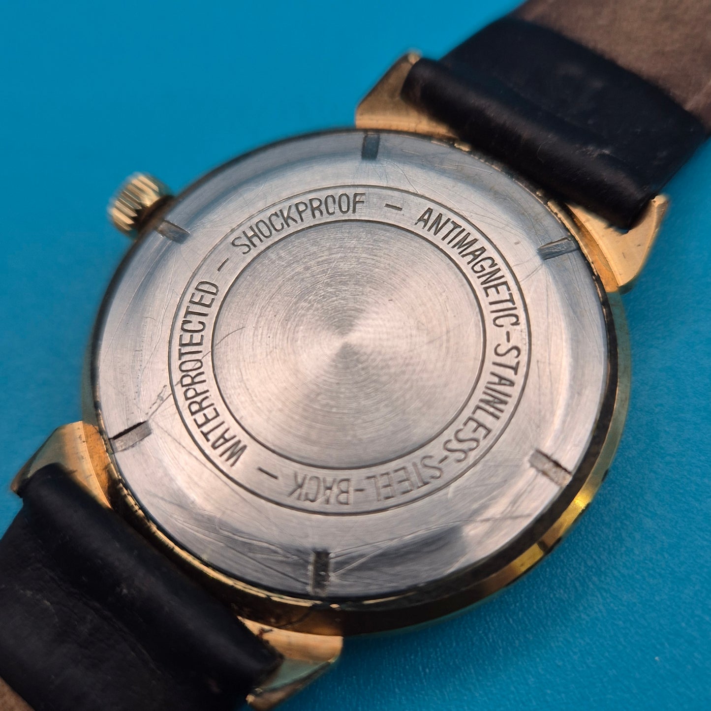 Vintage Kasper Herrenuhr 17 Rubis Incabloc Goldfarben mechanisch