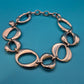 Elegantes Gliederarmband mit organisch geformten Ovalen Vintage Design
