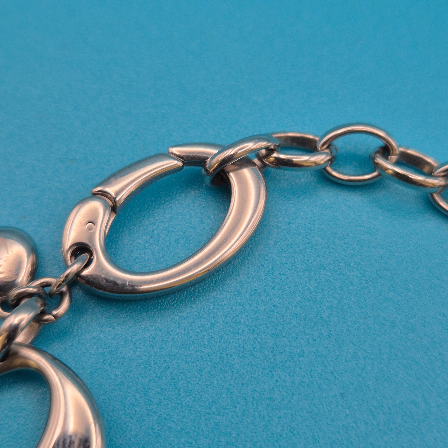 Elegantes Gliederarmband mit organisch geformten Ovalen Vintage Design