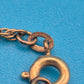 Vintage Kette mit großem, marmoriertem Anhänger in Goldoptik