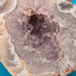 Faszinierende Amethyst-Geode mit natürlicher Achat-Umrandung