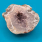 Faszinierende Amethyst-Geode mit natürlicher Achat-Umrandung