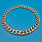 Klassisches Panzerarmband aus Goldlegierung im Vintage-Look
