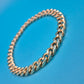 Klassisches Panzerarmband aus Goldlegierung im Vintage-Look