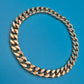 Klassisches Panzerarmband aus Goldlegierung im Vintage-Look