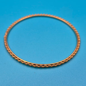 Filigraner Vintage Armreif aus gewickeltem Golddraht