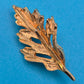 Vintage Blatt-Brosche in Goldoptik filigranes Design