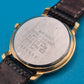 Vintage Seiko Quartz Armbanduhr mit Datumsanzeige und Lederarmband