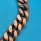 Massives Vintage Curb Chain ID-Armband Panzerkette mit Gravurplatte