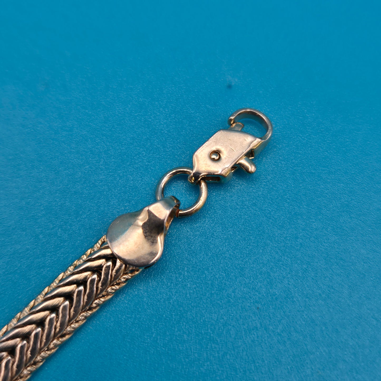 Vintage Fischgräten-Armband Goldfarben strukturiertes Design
