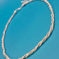 Elegante Vintage Kette gedrehtes Design in Silberoptik verstellbar