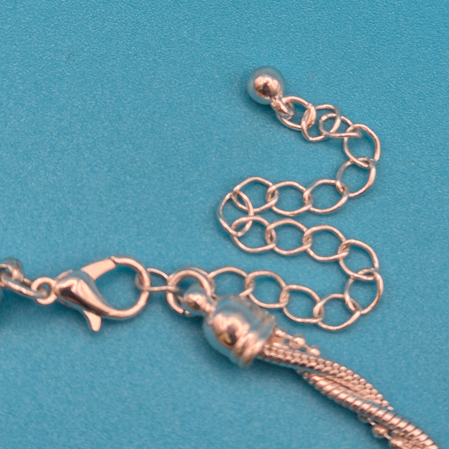 Elegante Vintage Kette gedrehtes Design in Silberoptik verstellbar