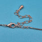 Vintage Blumen-Collier mit Emaille-Applikationen und Strassbesatz