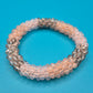 Funkelndes Perlen-Armband in Zartrosa und Anthrazit