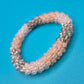 Funkelndes Perlen-Armband in Zartrosa und Anthrazit