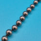 Elegante Vintage Kette mit anthrazitfarbenen Perlen & Tropfen-Anhänger