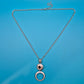Elegante Vintage-Kette mit glitzerndem Anhänger und Kristall-Detail