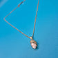 Elegante Kette mit marquiseförmigem Zirkonia-Anhänger in Goldoptik