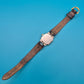 Maurice Lacroix Vintage Damenuhr Gold-Silber-Optik mit Datumsanzeige