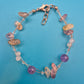 Zartes Edelstein-Armband mit Amethysten und Splitterperlen