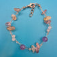 Zartes Edelstein-Armband mit Amethysten und Splitterperlen