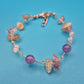 Zartes Edelstein-Armband mit Amethysten und Splitterperlen
