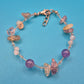 Zartes Edelstein-Armband mit Amethysten und Splitterperlen