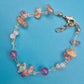 Zartes Edelstein-Armband mit Amethysten und Splitterperlen