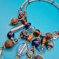 Boho-Statement-Kette mehrreihig mit Ethno-Perlen-Mix und Anhängern