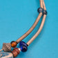 Boho-Statement-Kette mehrreihig mit Ethno-Perlen-Mix und Anhängern