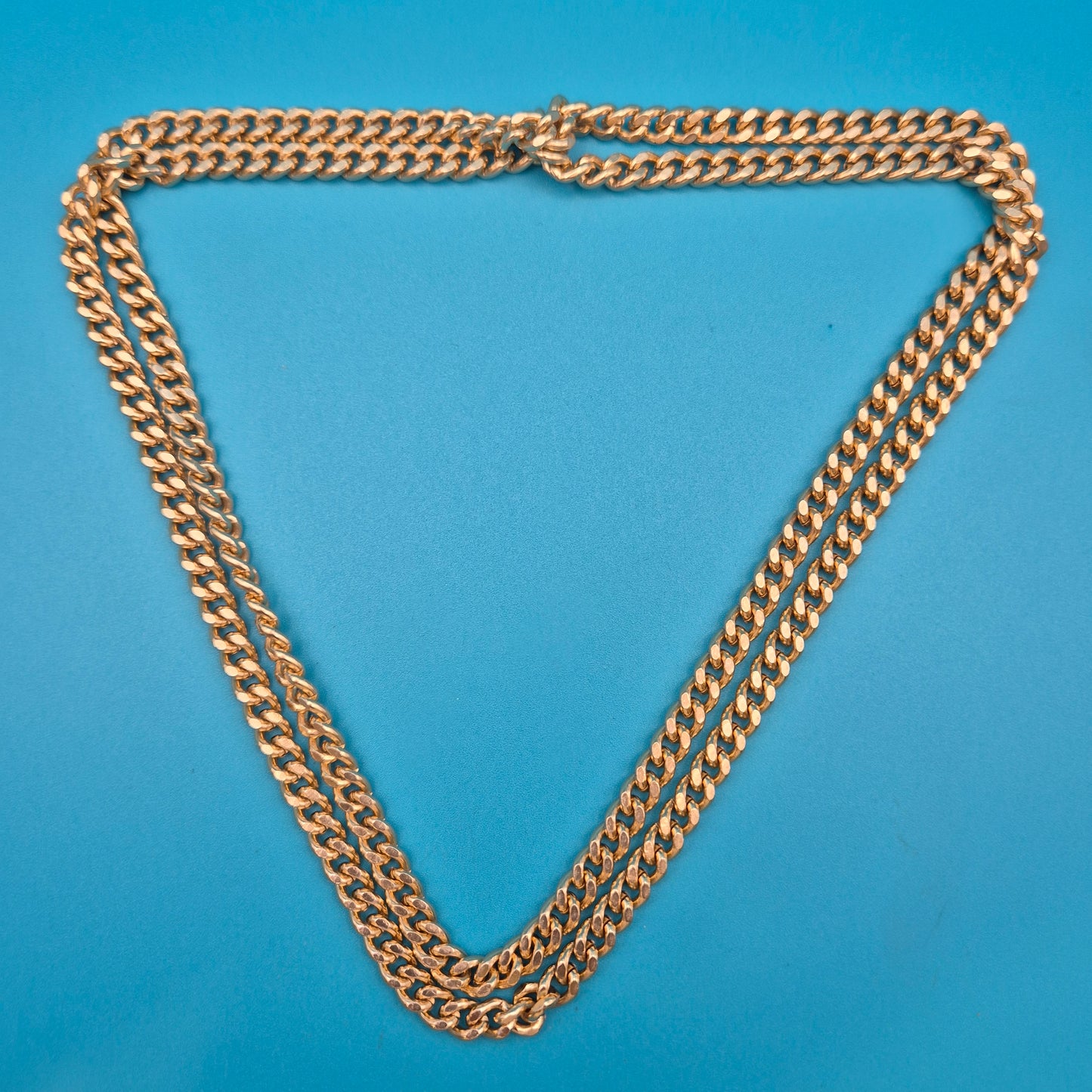 Klassische Goldfarbene Panzerkette | Vintage Statement Kette
