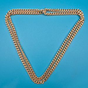 Klassische Goldfarbene Panzerkette | Vintage Statement Kette