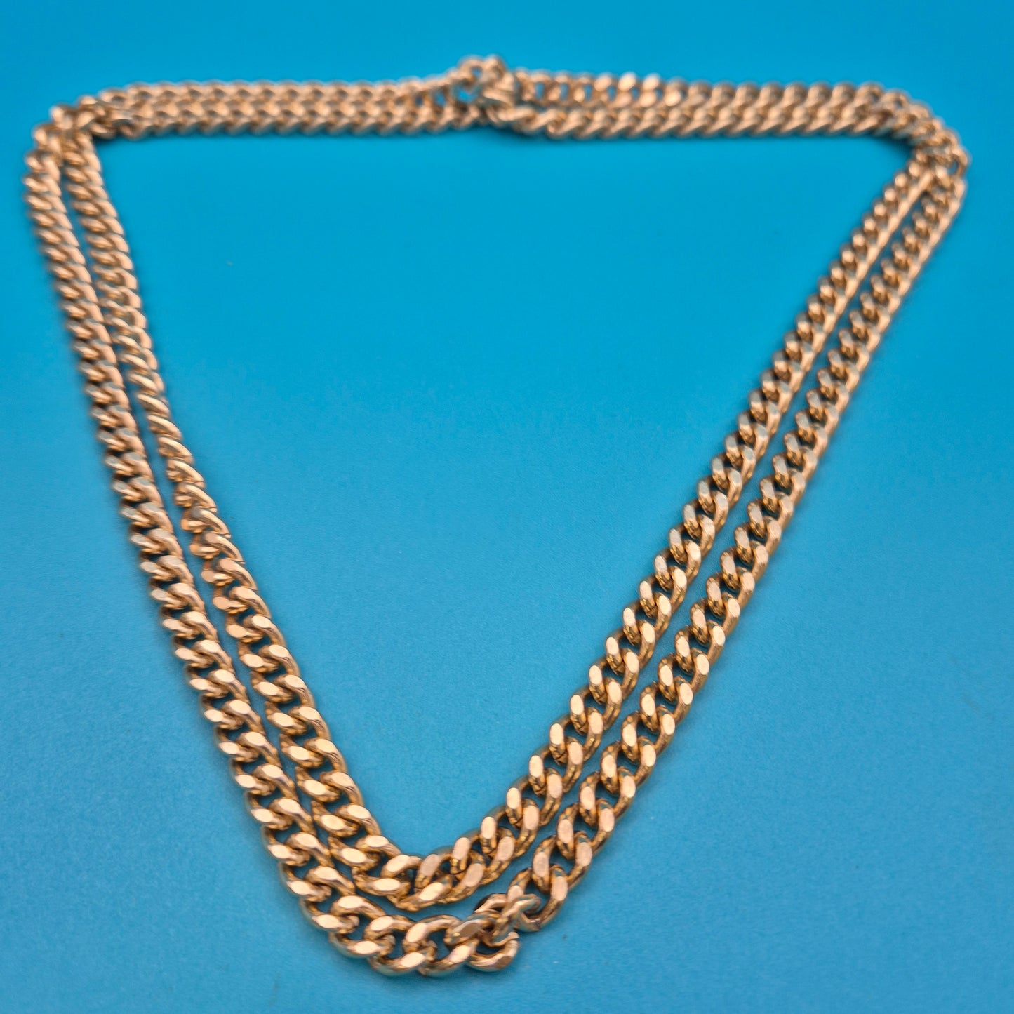 Klassische Goldfarbene Panzerkette | Vintage Statement Kette