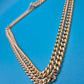 Klassische Goldfarbene Panzerkette | Vintage Statement Kette