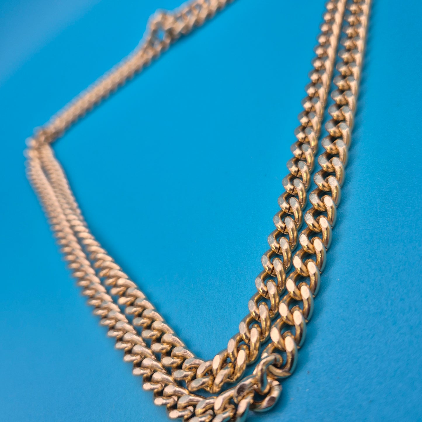 Klassische Goldfarbene Panzerkette | Vintage Statement Kette
