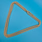Klassische Goldfarbene Panzerkette | Vintage Statement Kette